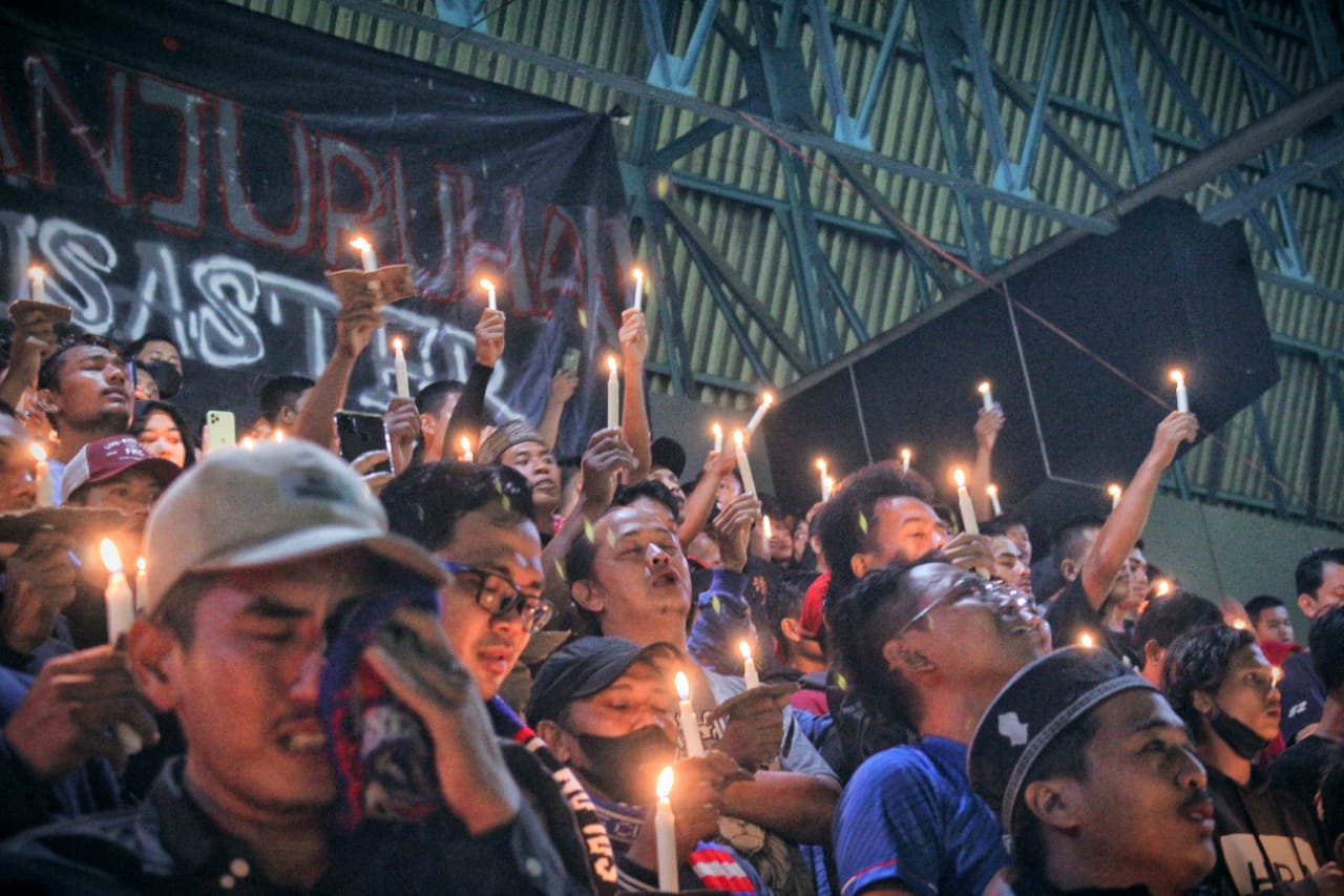 Pecinta Bola Palangka Raya Doa Bersama Untuk Kanjuruan